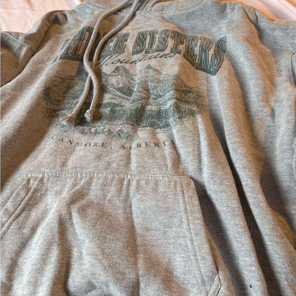 2/35$🍓⭐️ Gray Hoodie with Graphic Print